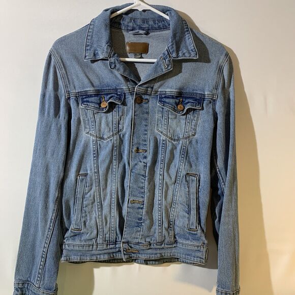 ASOS Vintage Denim Jean Jacket Mens Size XXS Women’s Distressed - Picture 1 of 8